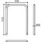 Hoop of steel tube |  60 x 2,5 mm | without cross bar | for casting in concrete | total width: 1000 mm | total height: 1400 mm | hot-dip galvanized